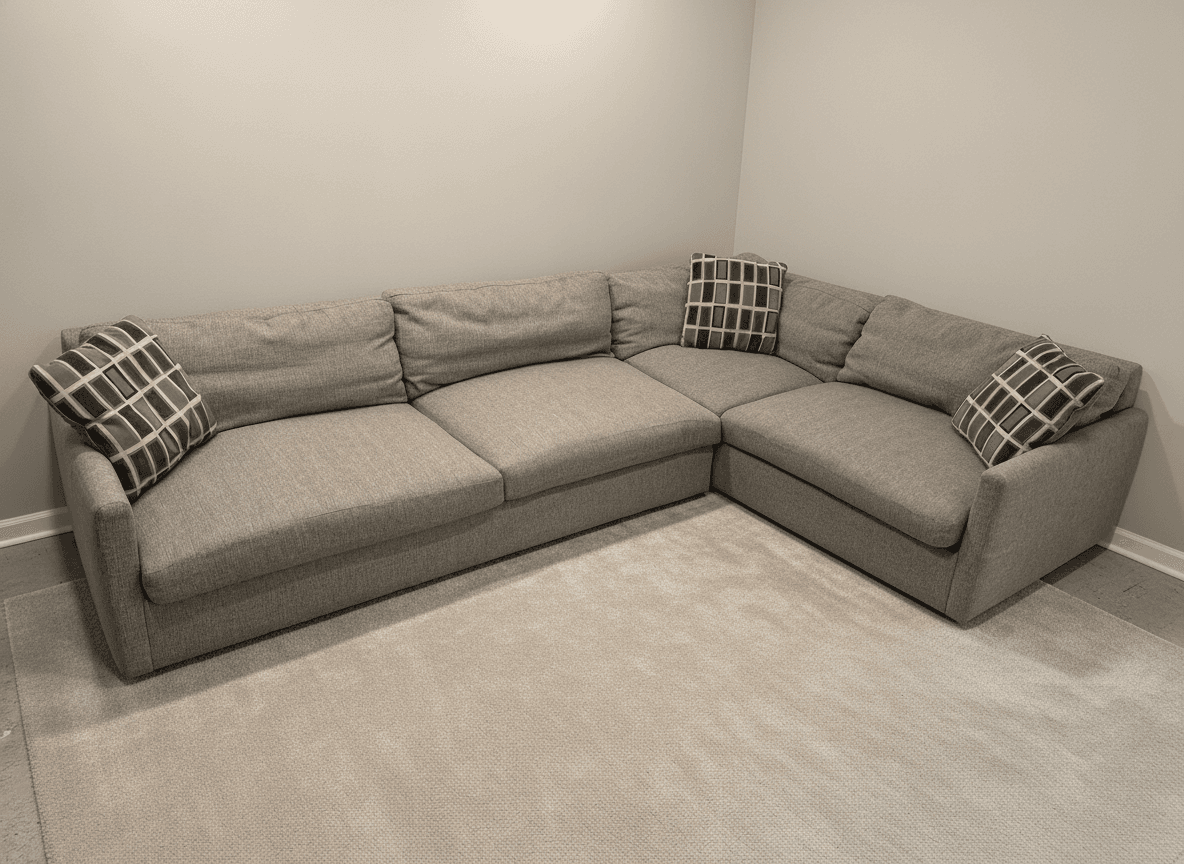 Arhaus Kipton sectional from the side