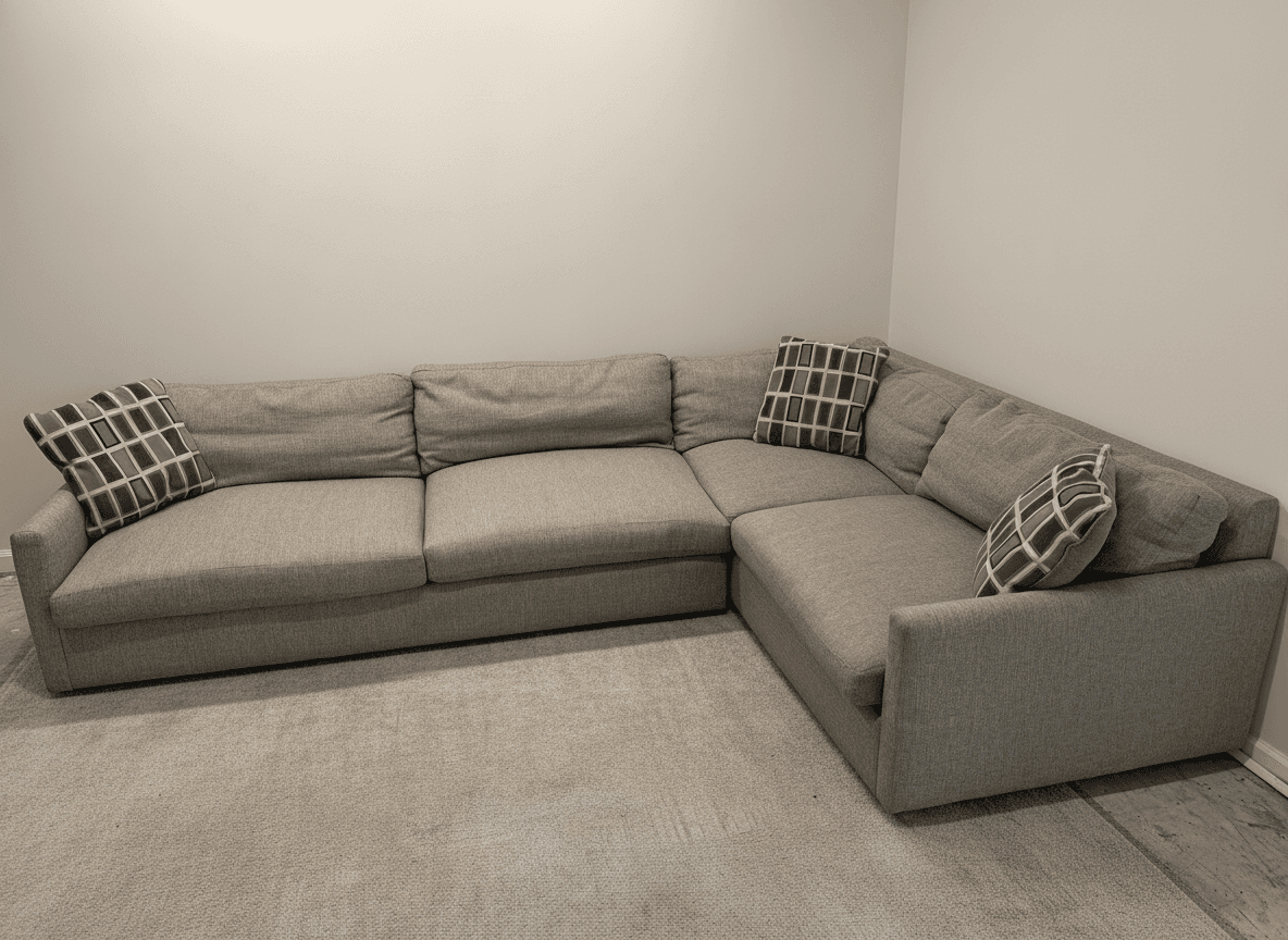 Arhaus Kipton sectional close-up