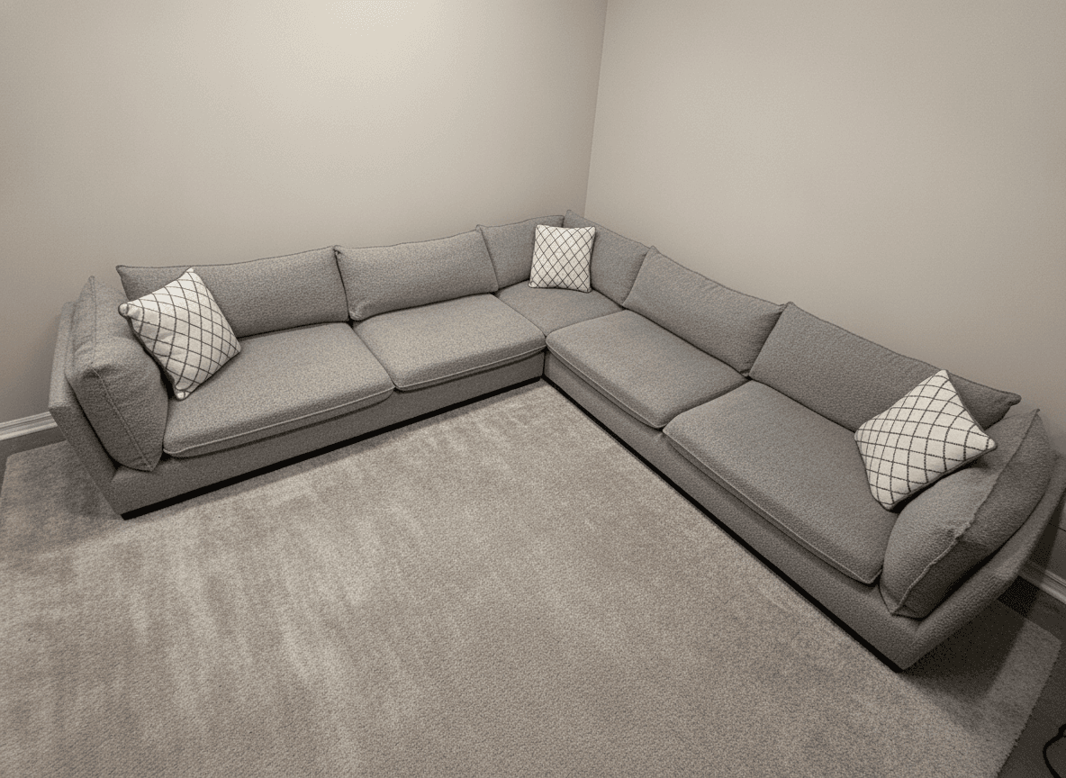 Norwood corner sectional, wide view