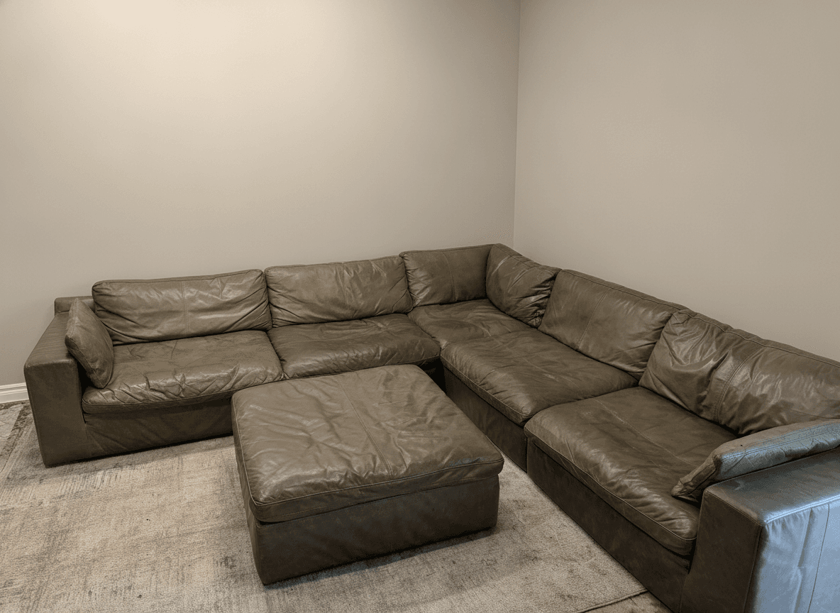 Ashley Alabonson sectional with ottoman