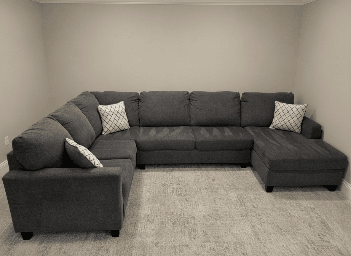 Ashley Edenfield U-shaped sectional, full view
