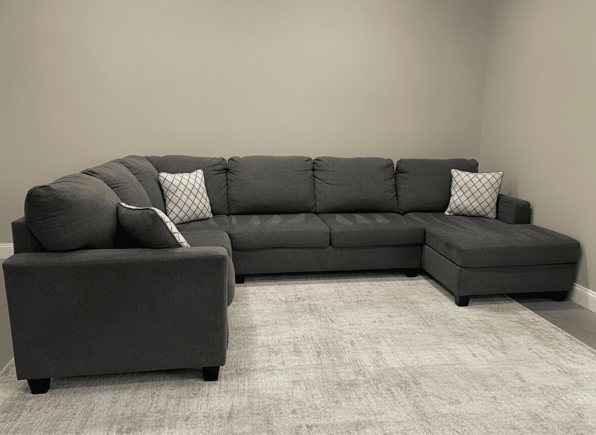Ashley Edenfield sectional chaise view