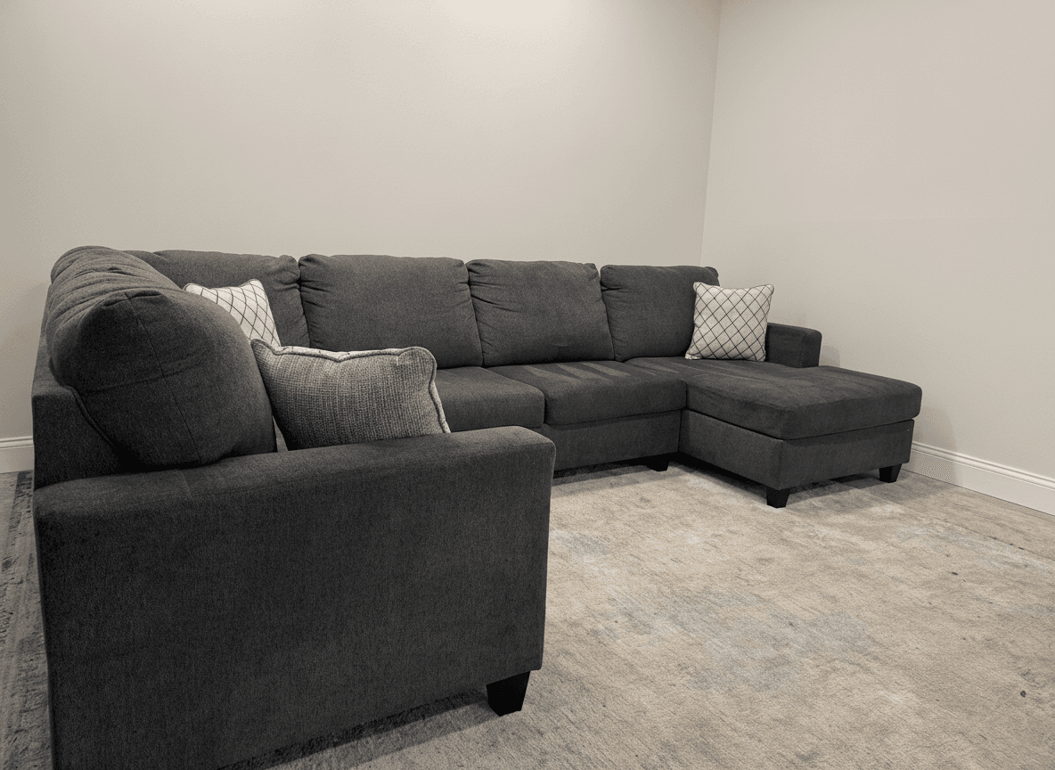 Ashley Edenfield sectional cushion detail