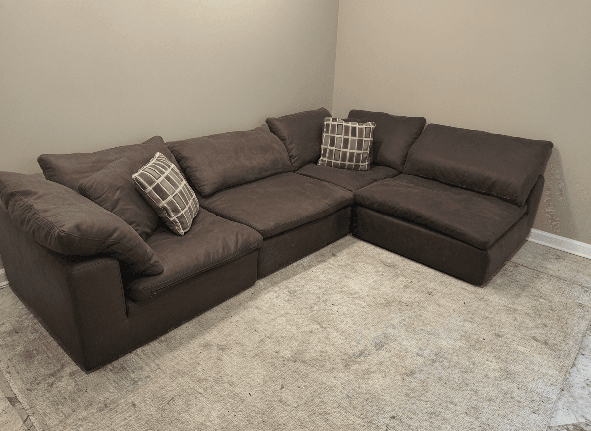 Brown Bob's cloud sectional from another angle