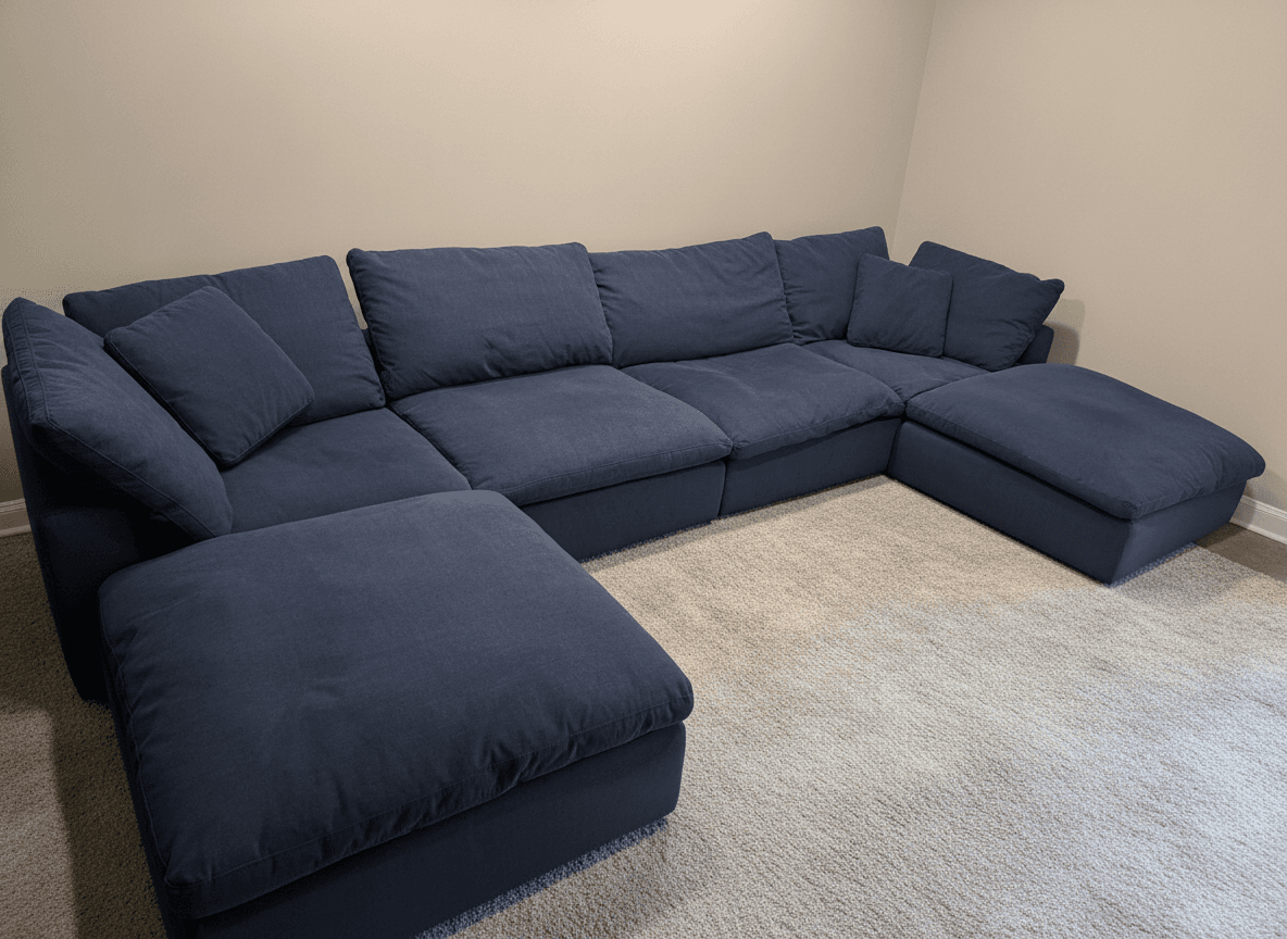 Bob's Dream Cloud sectional chaise view