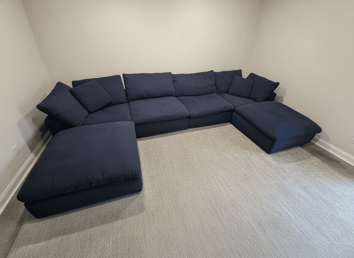 Bob's Dream Cloud sectional cushion detail