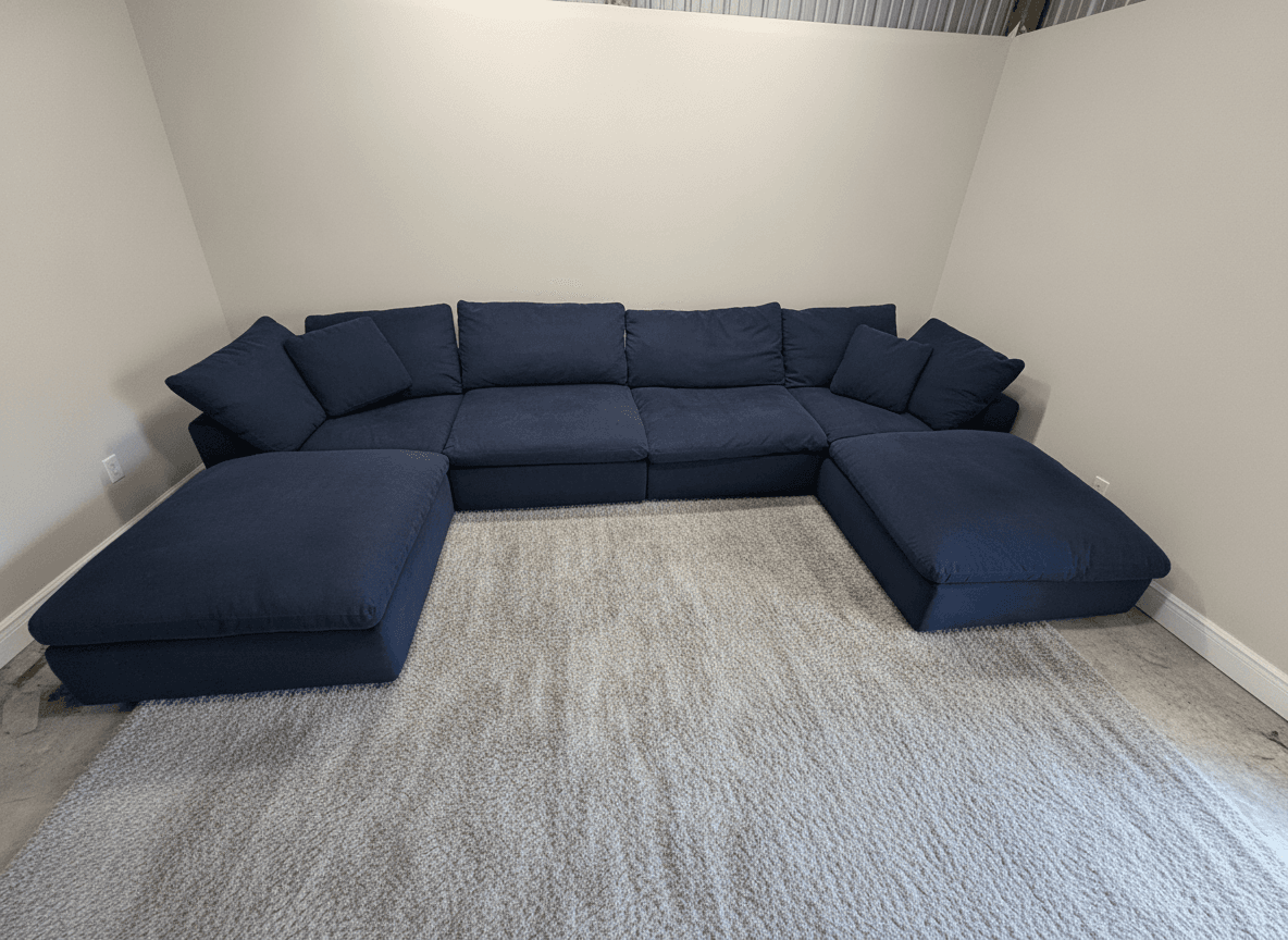 Bob's Dream Cloud sectional, U-shape configuration
