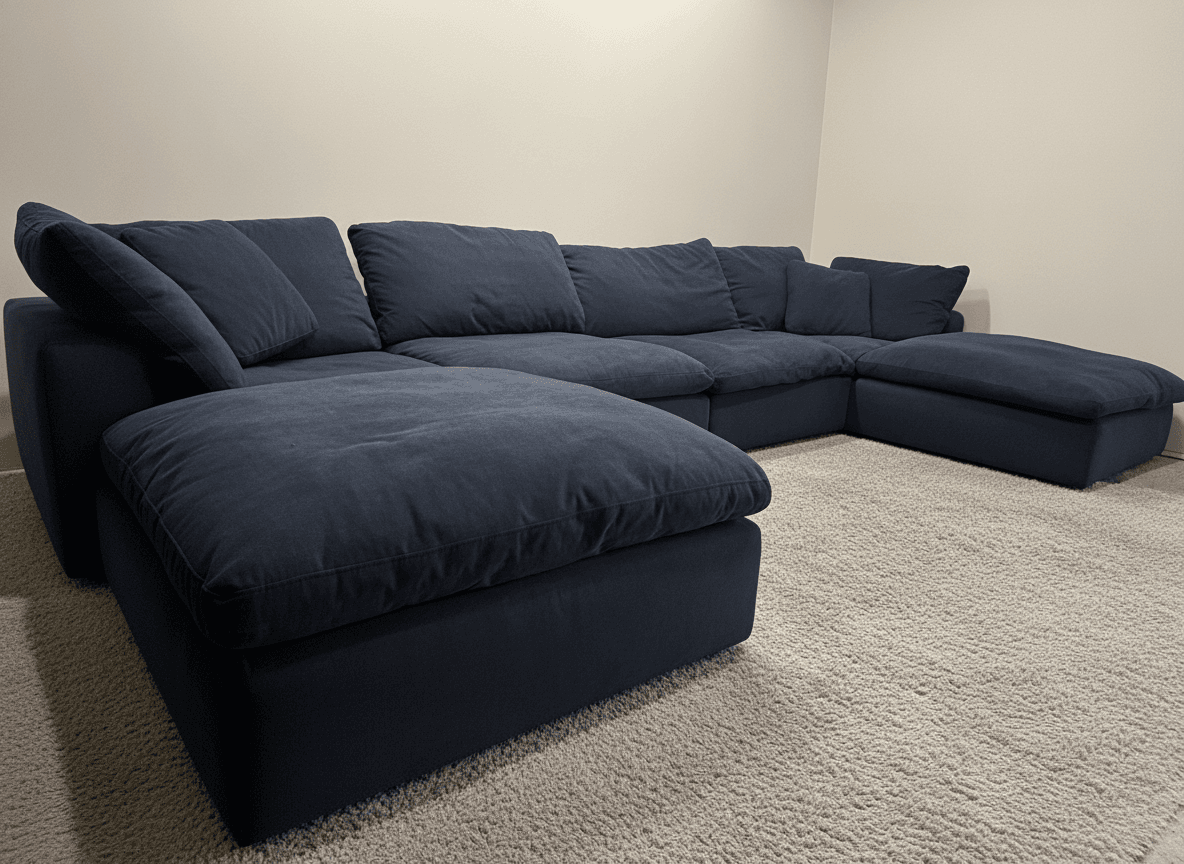 Bob's Dream Cloud sectional close-up