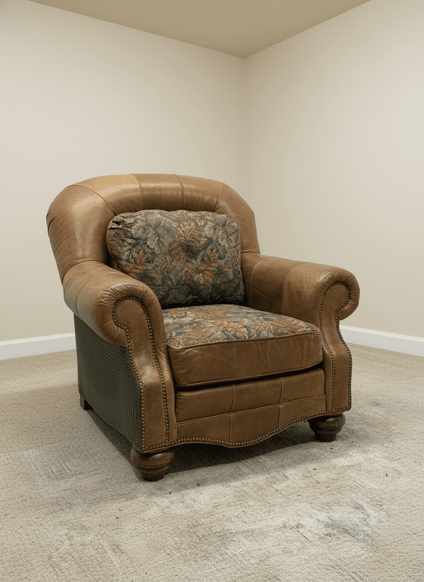 Clayton Marcus club chair from the side