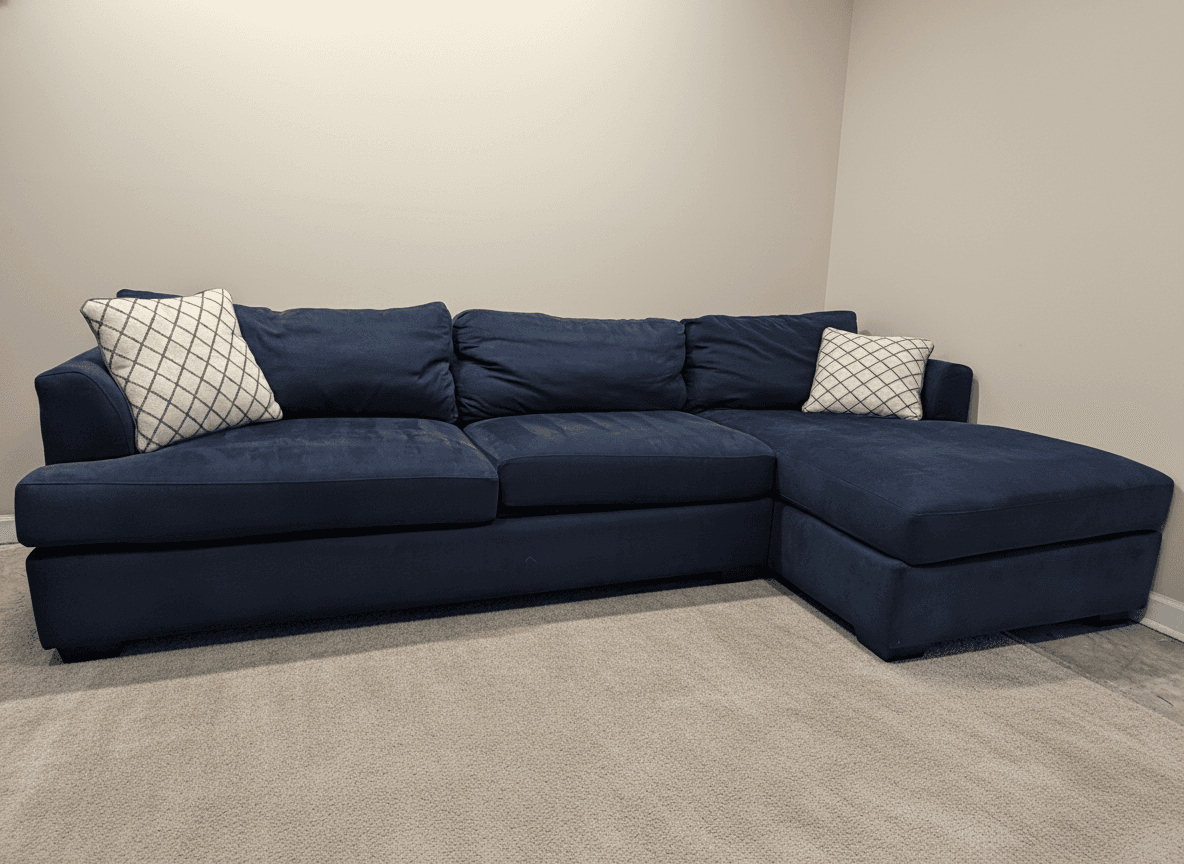 Klausner sectional from the side