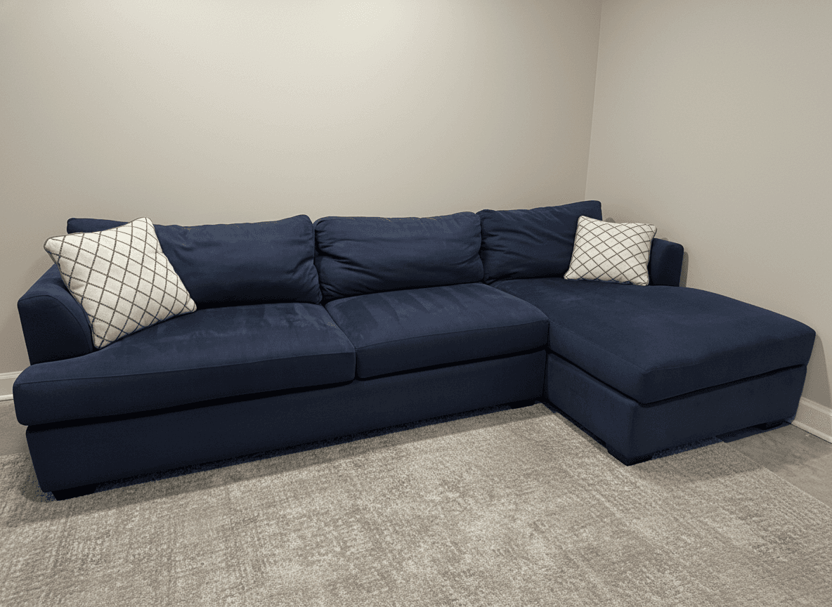 Klausner sectional accent pillows