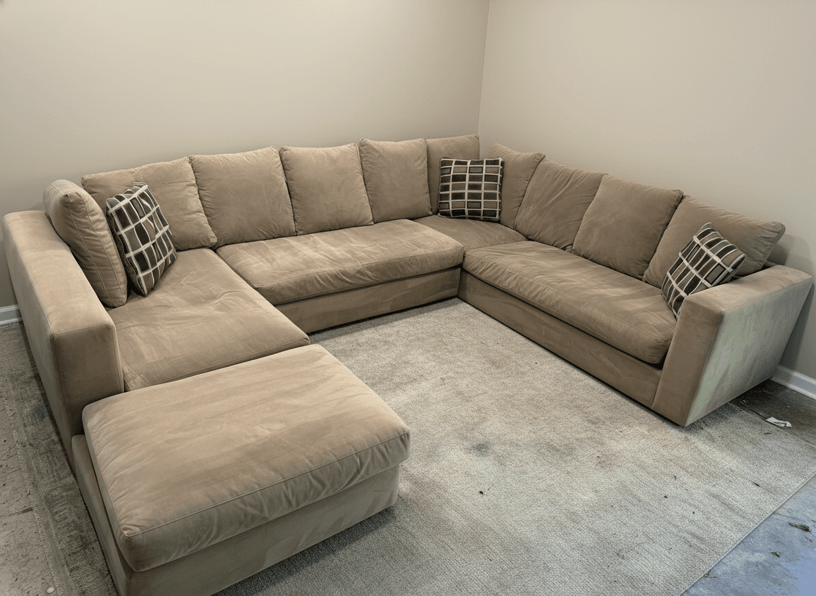 Lillian August sectional close-up