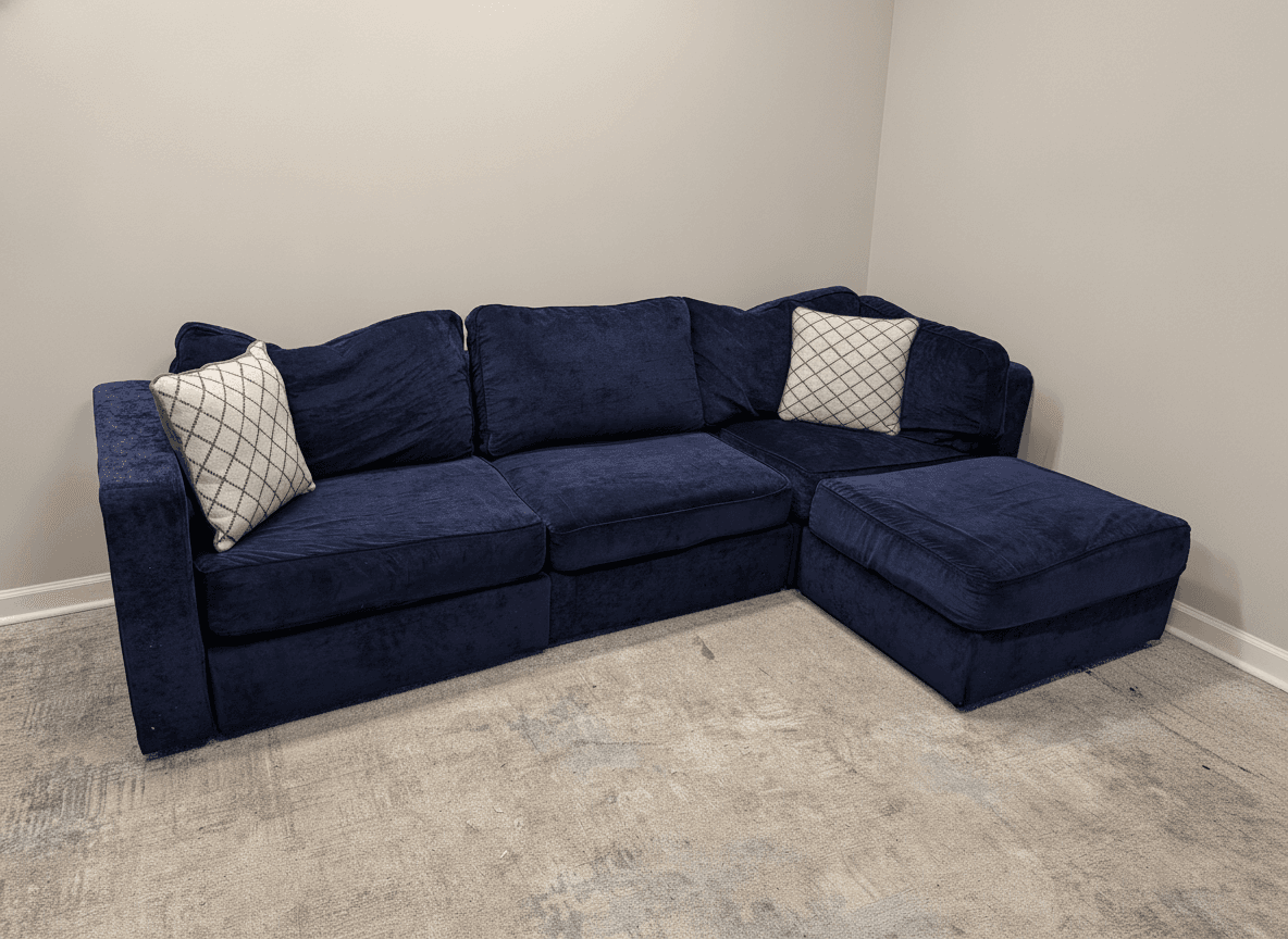 Sactionals ottoman and chaise end