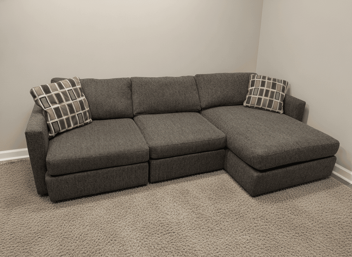 Chaise end detail