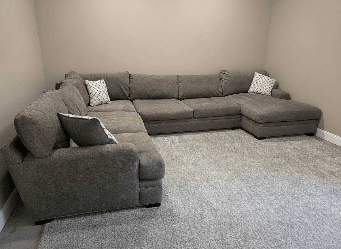 Raymour Braylyn gray sectional, full view