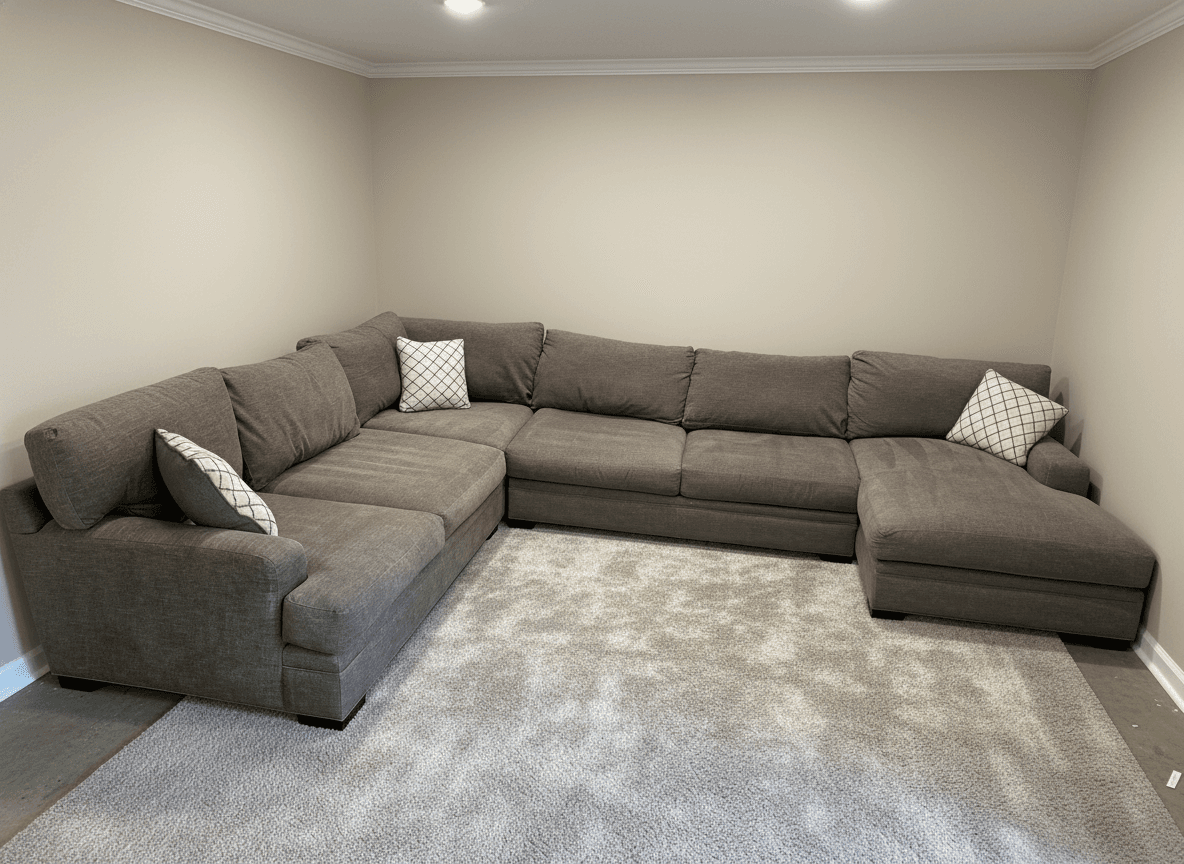 Raymour Braylyn sectional cushion detail