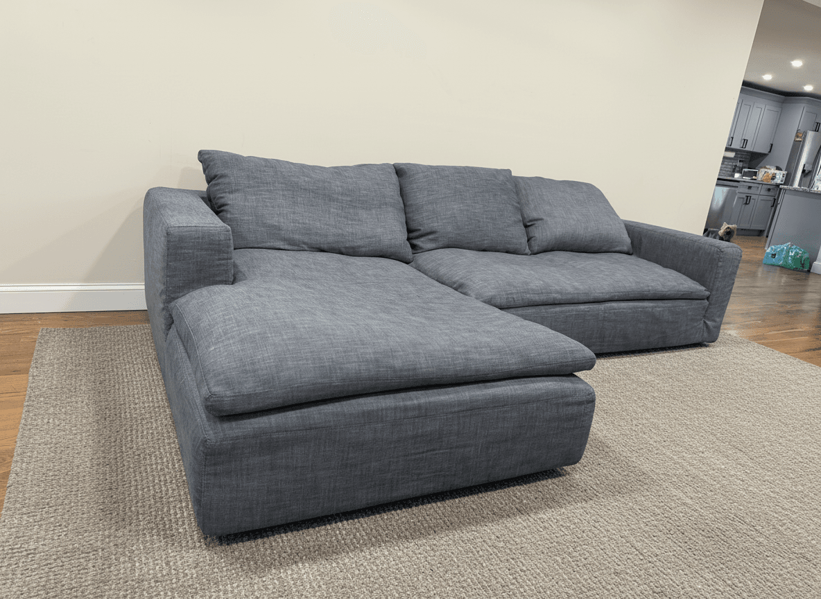 Cloud sectional cushion detail