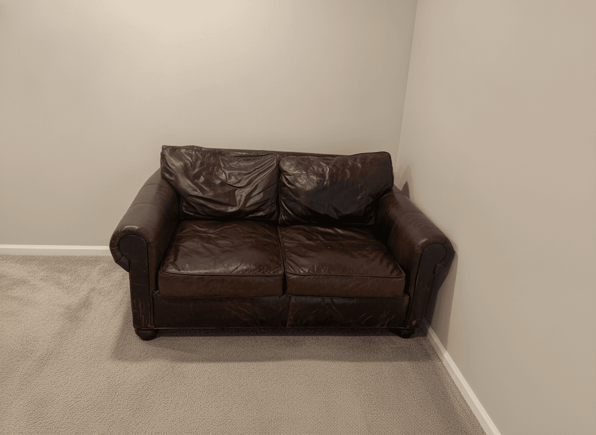 RH Lancaster loveseat cushion detail