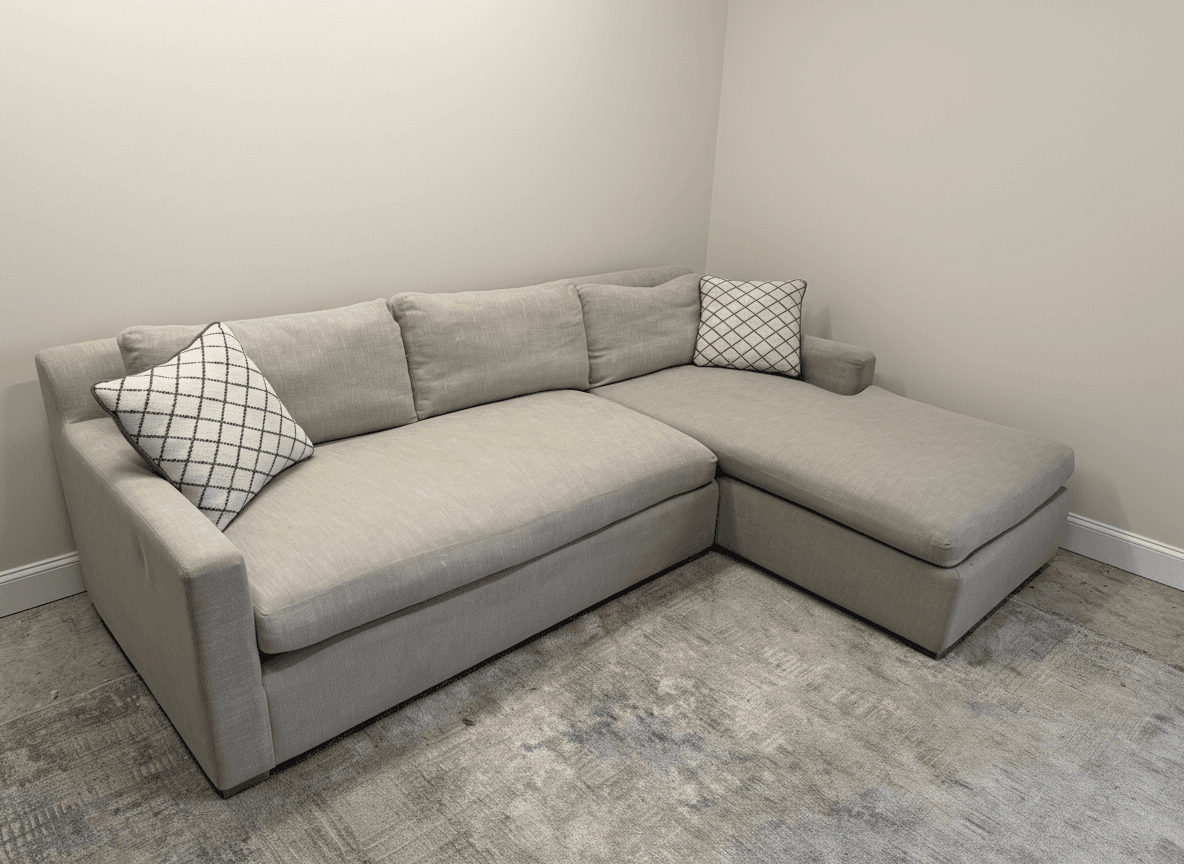 Maxwell chaise detail