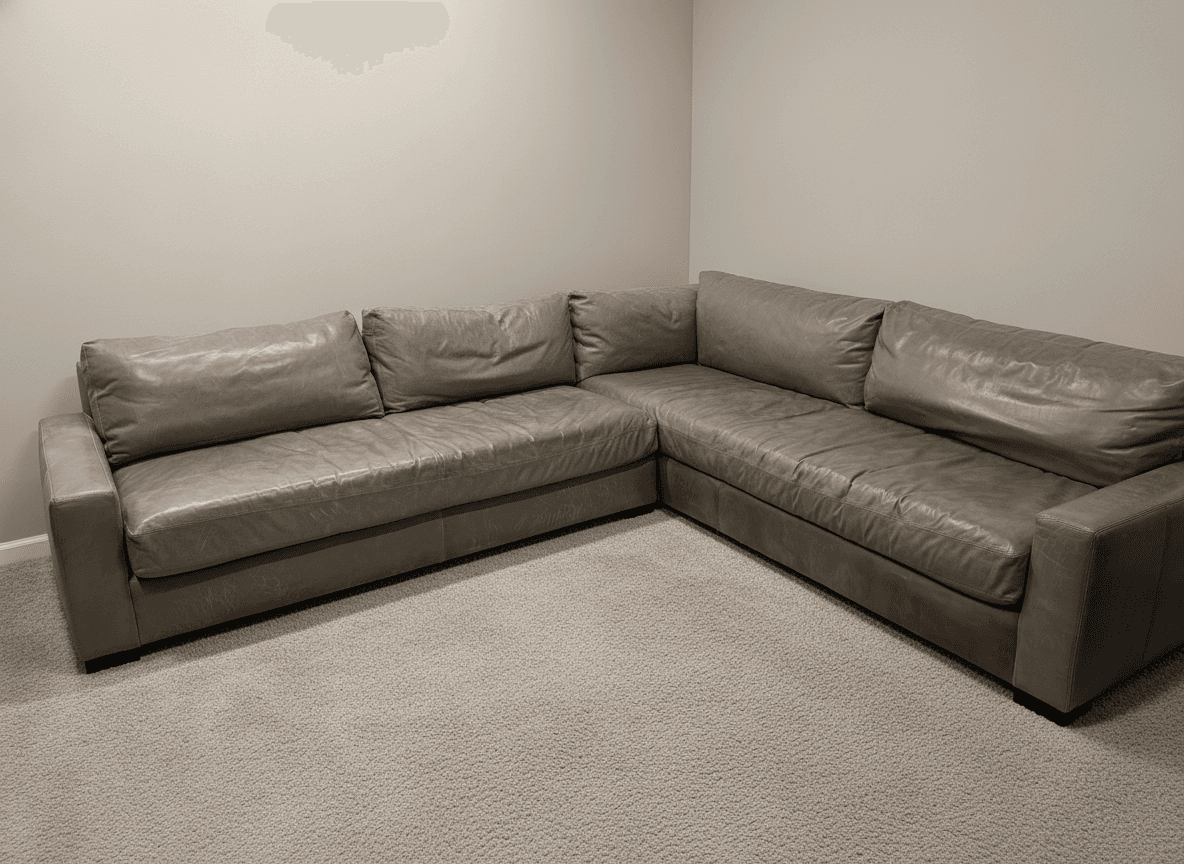 Maxwell leather chaise end