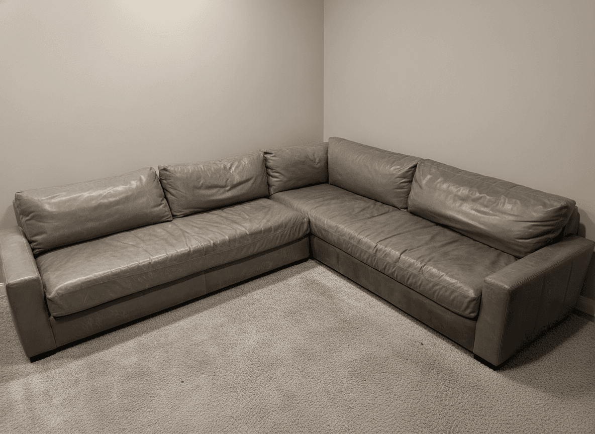 Surface scratches in the leather — disclosed