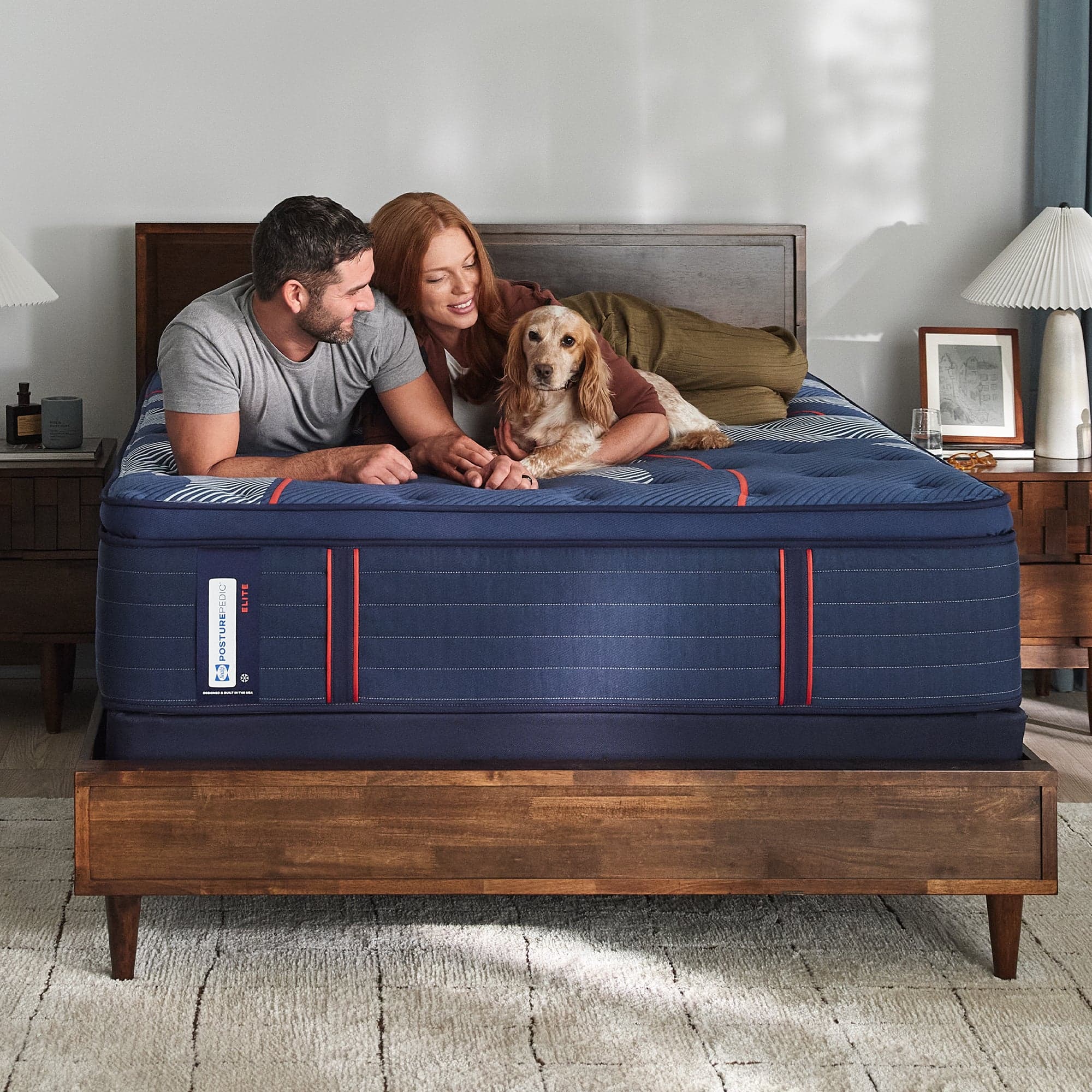 Sealy Posturepedic Elite Brenham II Medium Queen mattress, in-room lifestyle