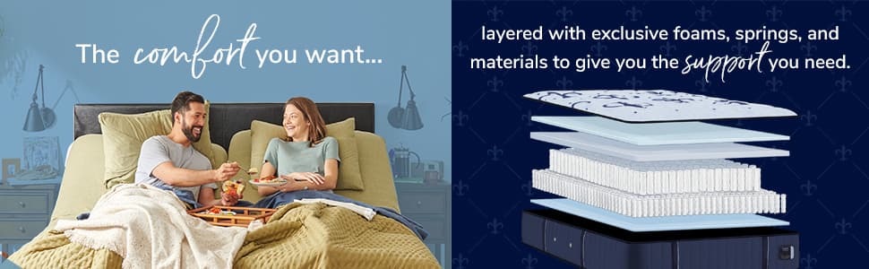 Sealy Posturepedic Estate Ultra Firm King mattress, in-room lifestyle