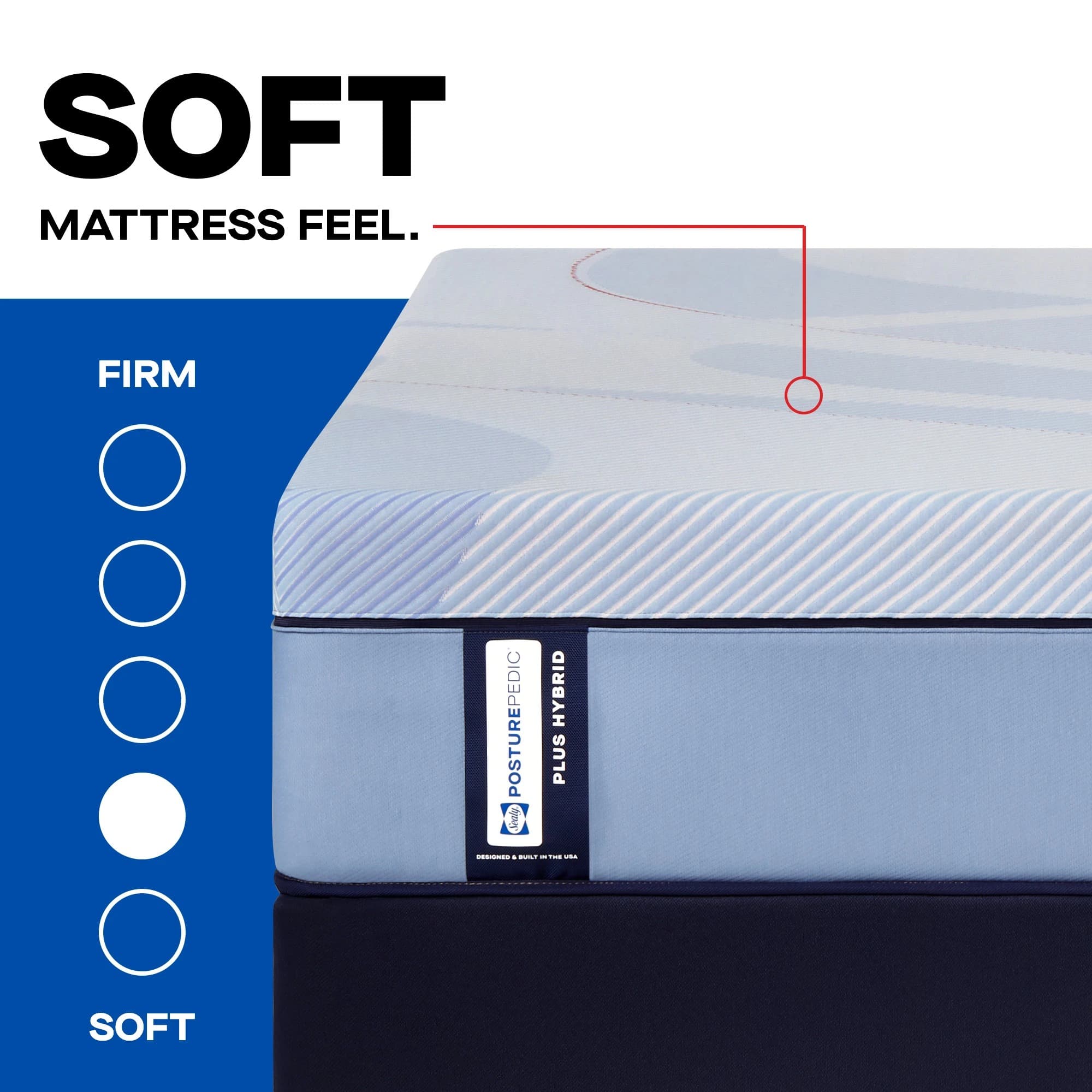 Sealy Posturepedic Plus Eagle Street Medium Pillow Top King mattress, hero/lifestyle shot