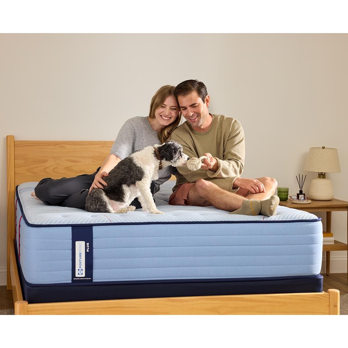 Sealy Posturepedic Plus Plainfield Ultra Firm Twin mattress, lifestyle shot