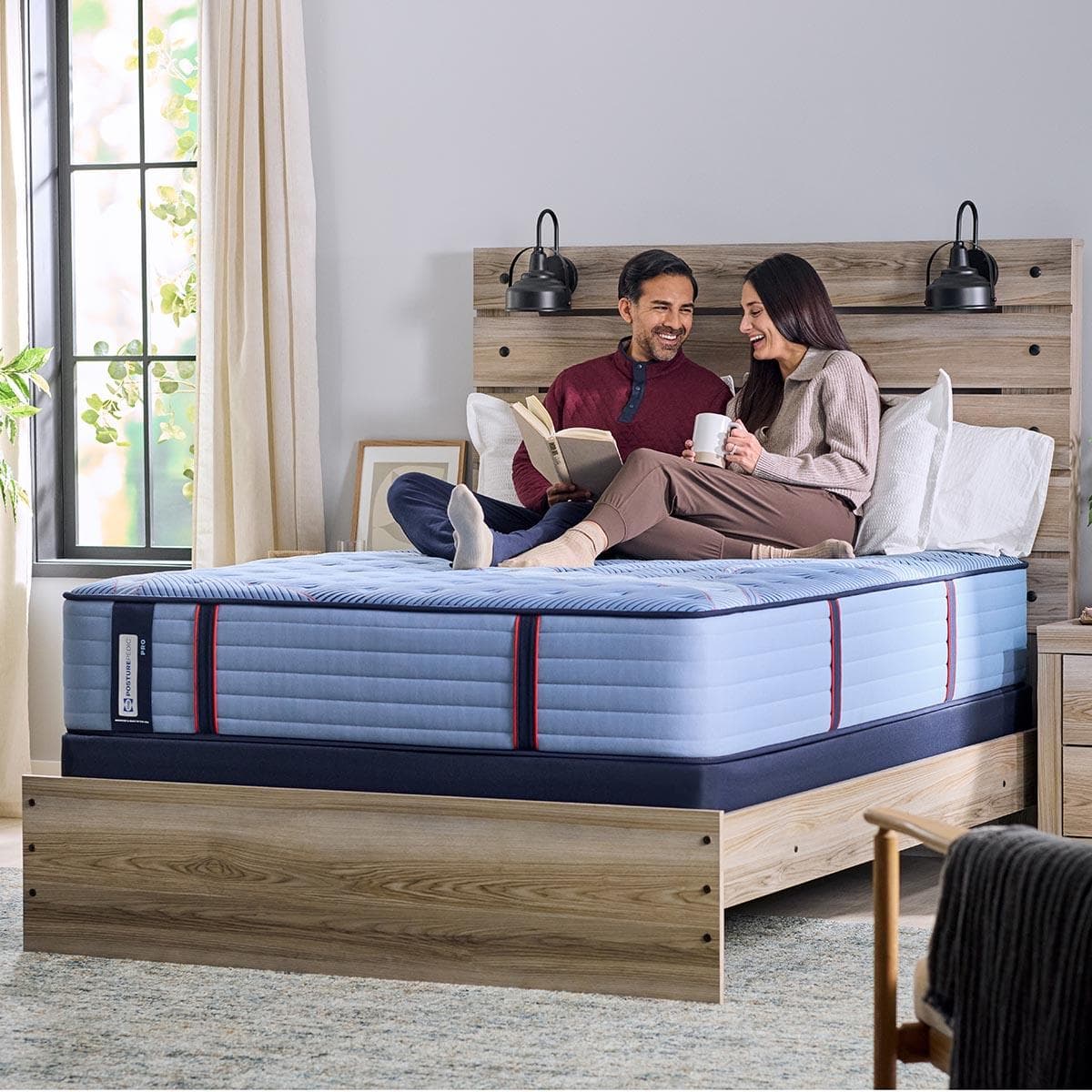 Sealy Posturepedic Pro Reno Soft Queen mattress, lifestyle shot