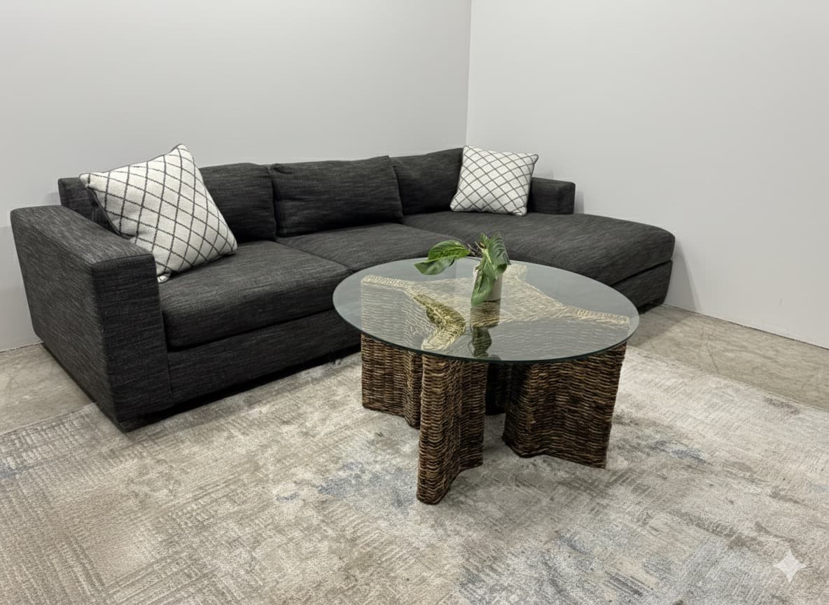 Urban sectional with chaise