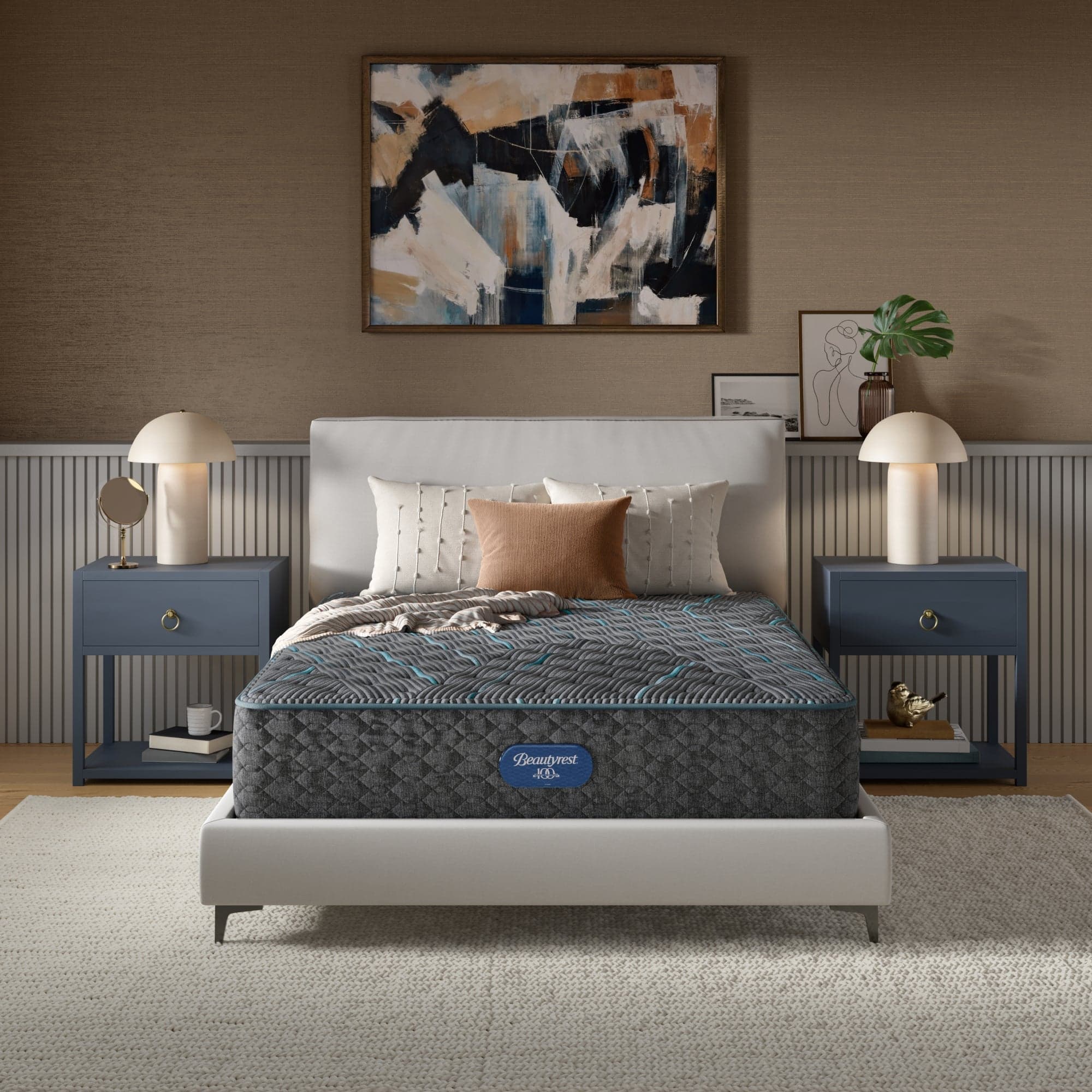 Beautyrest Level 2 Extra Firm Queen mattress on white background
