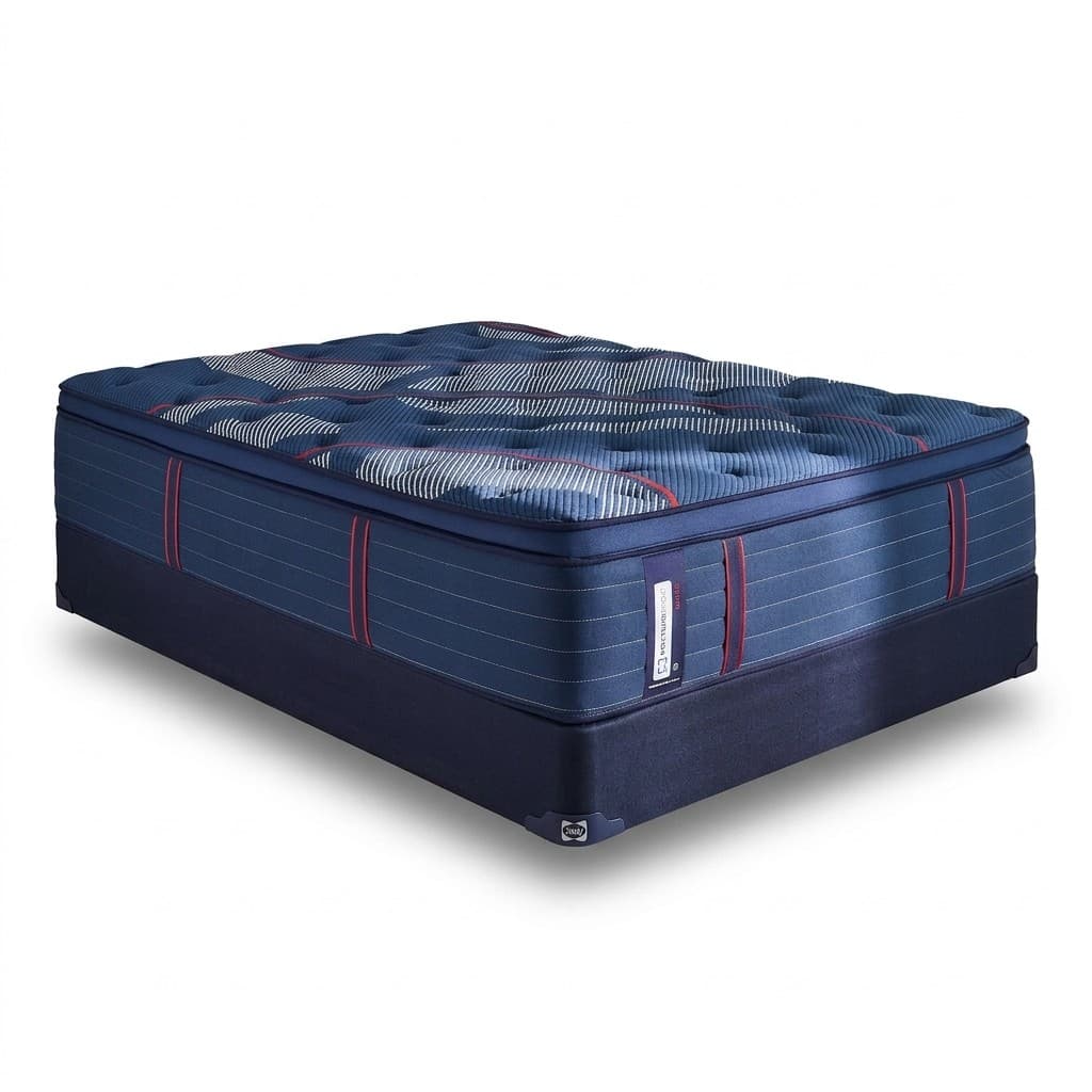 Sealy Posturepedic Elite Brenham II Medium Queen mattress on white background