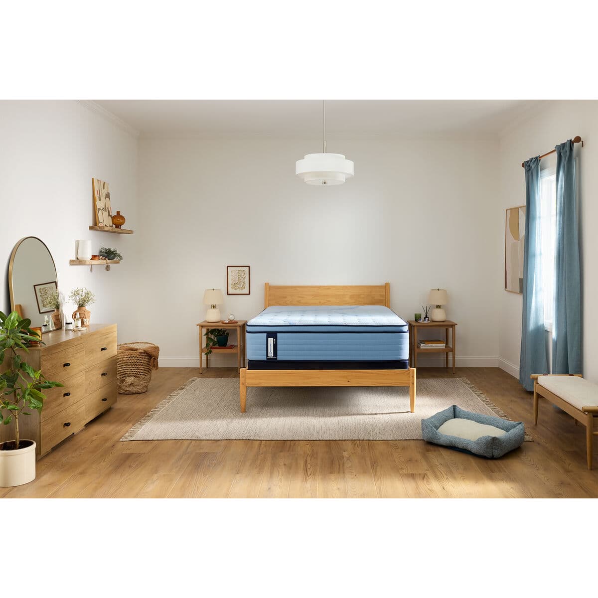Sealy Posturepedic Plus Plainfield Firm Queen mattress on white background