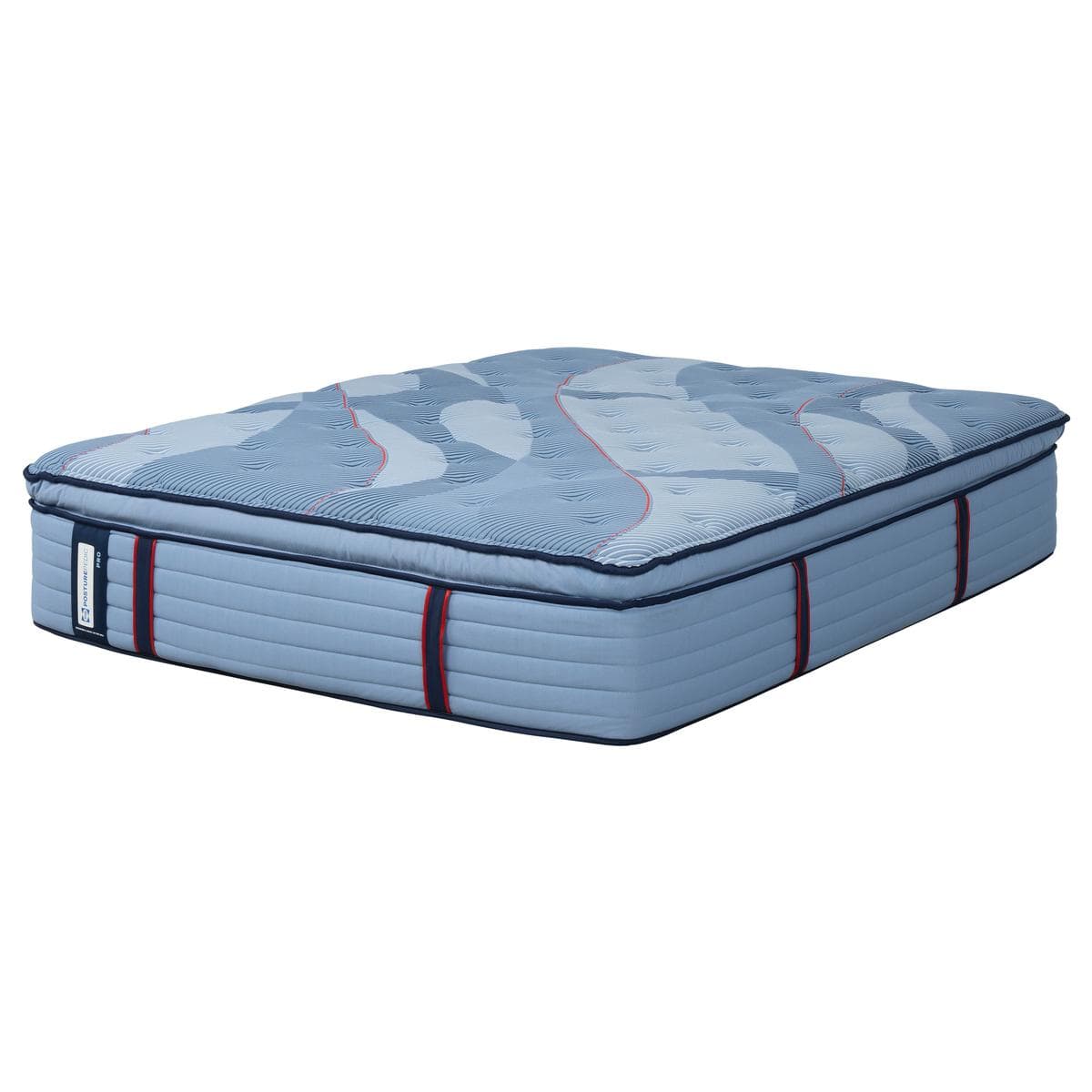 Sealy Posturepedic Reno Pillow Top Soft King mattress on white background