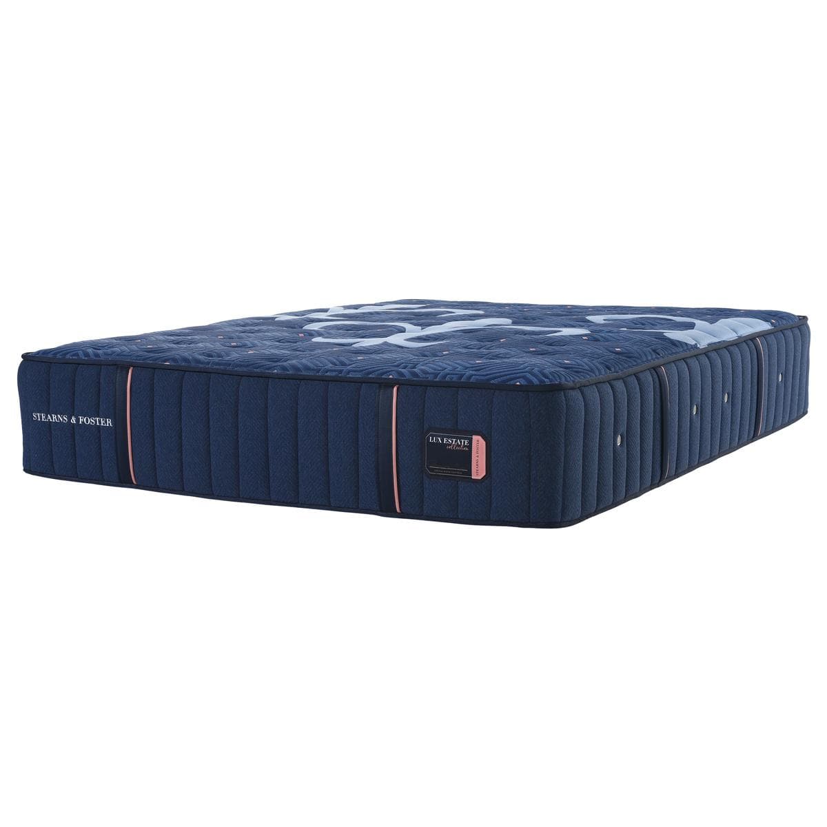 Stearns & Foster Lux Estate Firm Pillow Top Queen mattress on white background